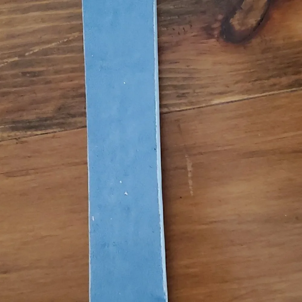 1.5 inch wide starred baby blue belt